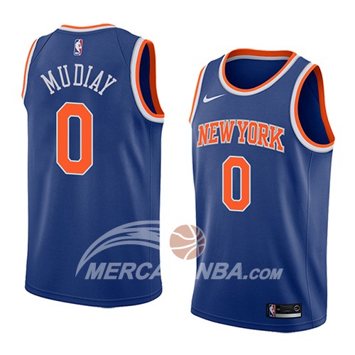 Maglia NBA New York Knicks Emmanuel Mudiay Icon 2018 Blu